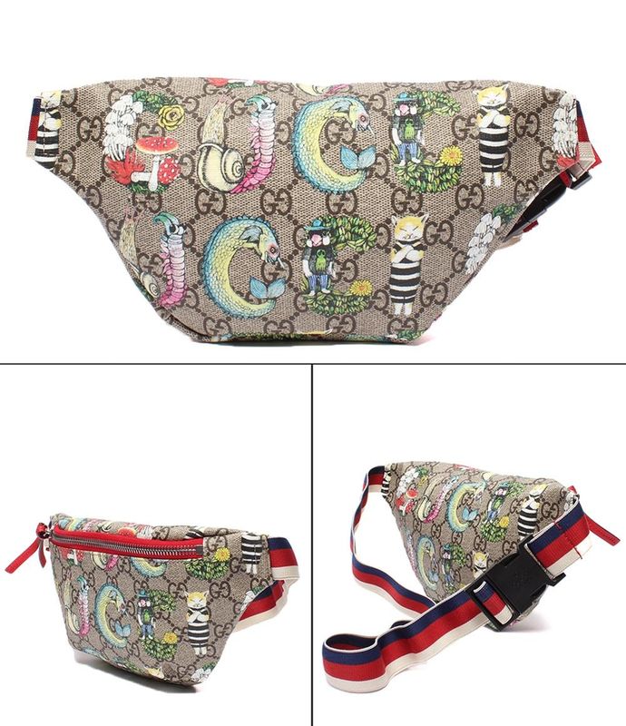 Gucci Waist Pouch Waist Bag Hip Bag GG Supreme Children X Yuko Higuchi 502095