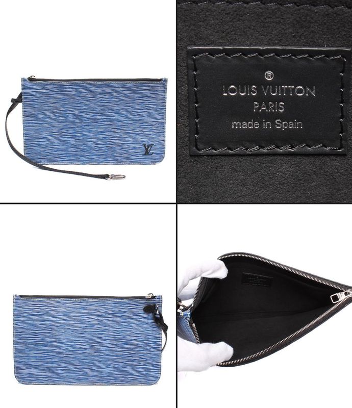 Louis Vuitton Tote Bag Shoulder Neverfull MM Epi Denim M51053 Women Men Louis