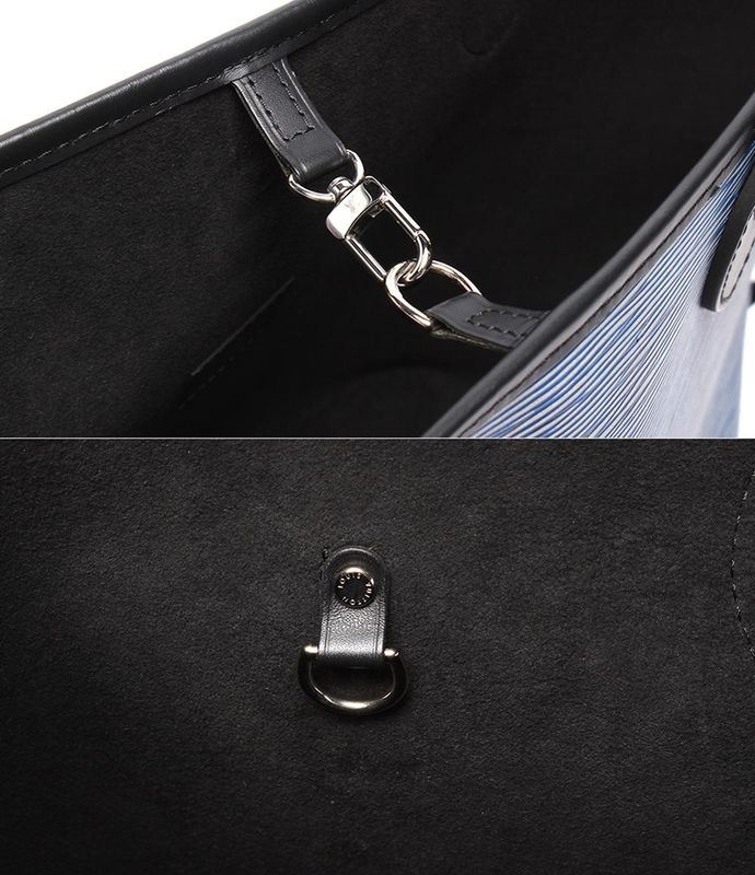 Louis Vuitton Tote Bag Shoulder Neverfull MM Epi Denim M51053 Women Men Louis