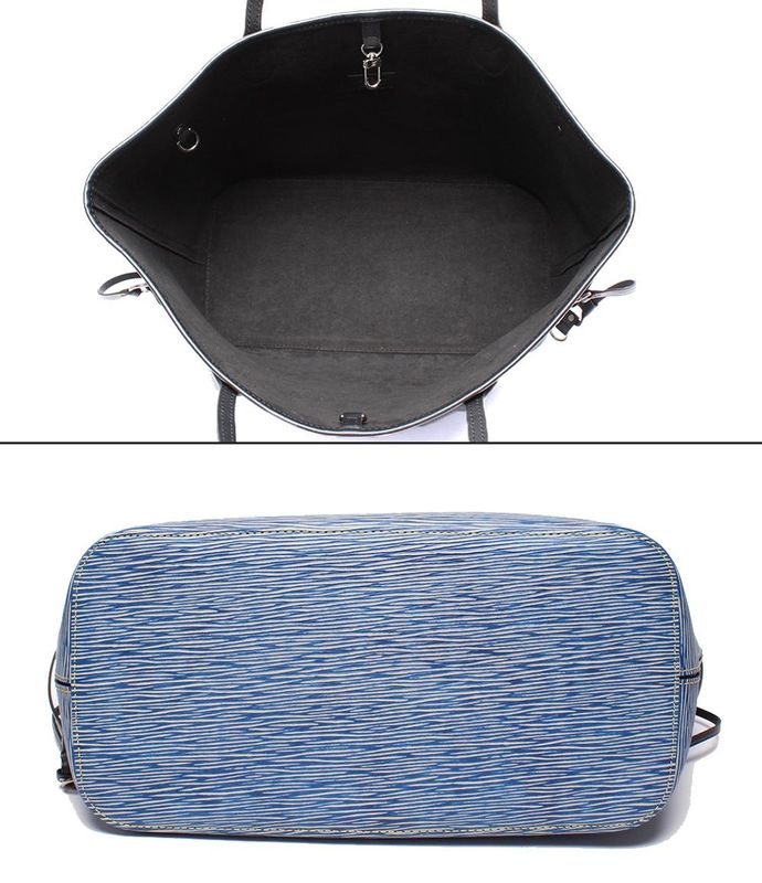 Louis Vuitton Tote Bag Shoulder Neverfull MM Epi Denim M51053 Women Men Louis