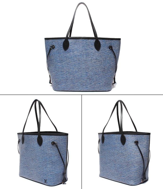 Louis Vuitton Tote Bag Shoulder Neverfull MM Epi Denim M51053 Women Men Louis