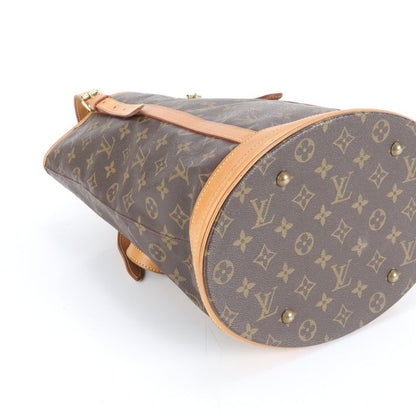 Louis Vuitton Monogram Bucket GM M42236 Leather Tote Bag Shoulder Brown A4