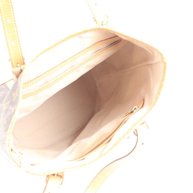 Louis Vuitton Monogram Bucket GM M42236 Leather Tote Bag Shoulder Brown A4