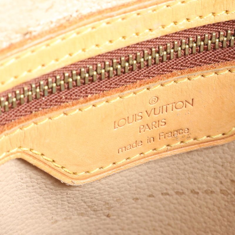 Louis Vuitton Monogram Bucket GM M42236 Leather Tote Bag Shoulder Brown A4