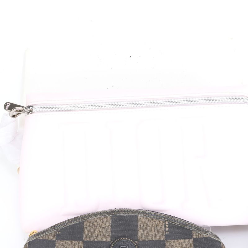 Summary 6-Piece Set Louis Vuitton Fendi Dior Summary Pecan Leather Clutch Bag