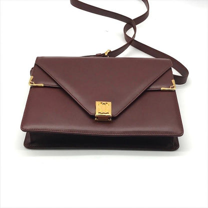 Cartier Must Line Vintage Leather Shoulder Bag Crossbody Gold
