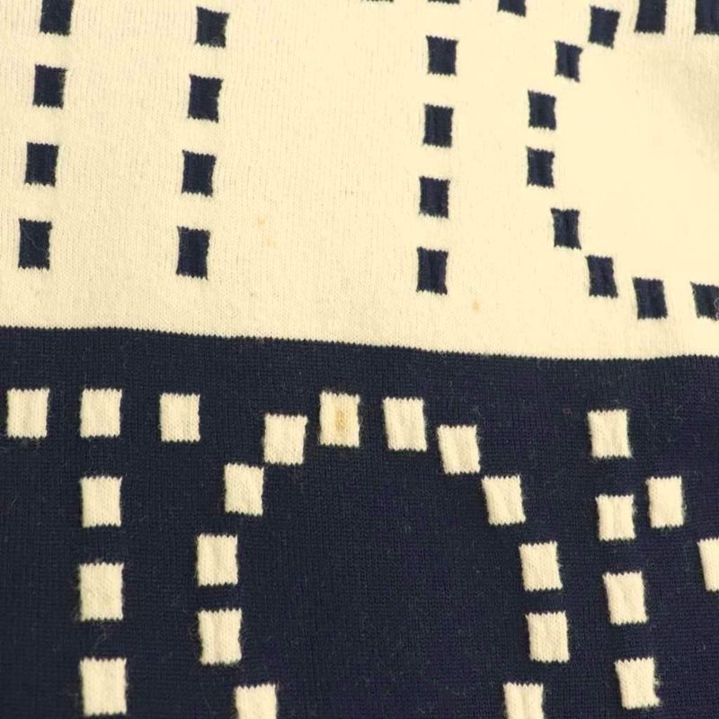 Louis Vuitton Signature Chunky Stripe Pullover Knit Sweater Long Sleeve XS