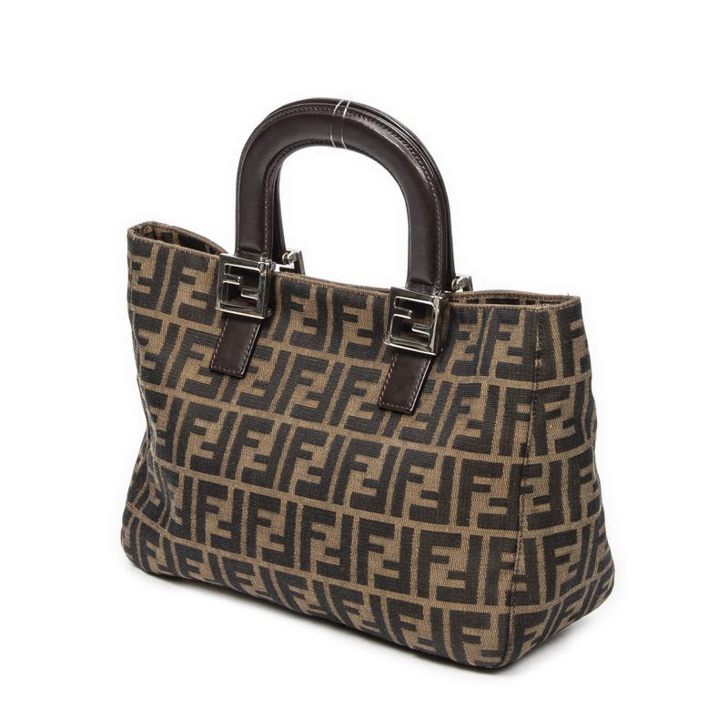 Fendi Small FF Open Tote Brown Zucca Canvas