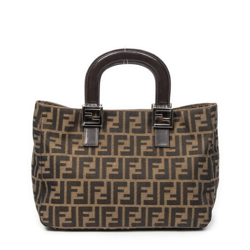 Fendi Small FF Open Tote Brown Zucca Canvas