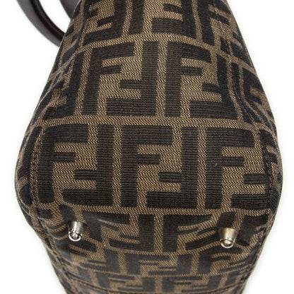 Fendi Small FF Open Tote Brown Zucca Canvas