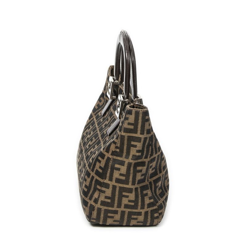 Fendi Small FF Open Tote Brown Zucca Canvas