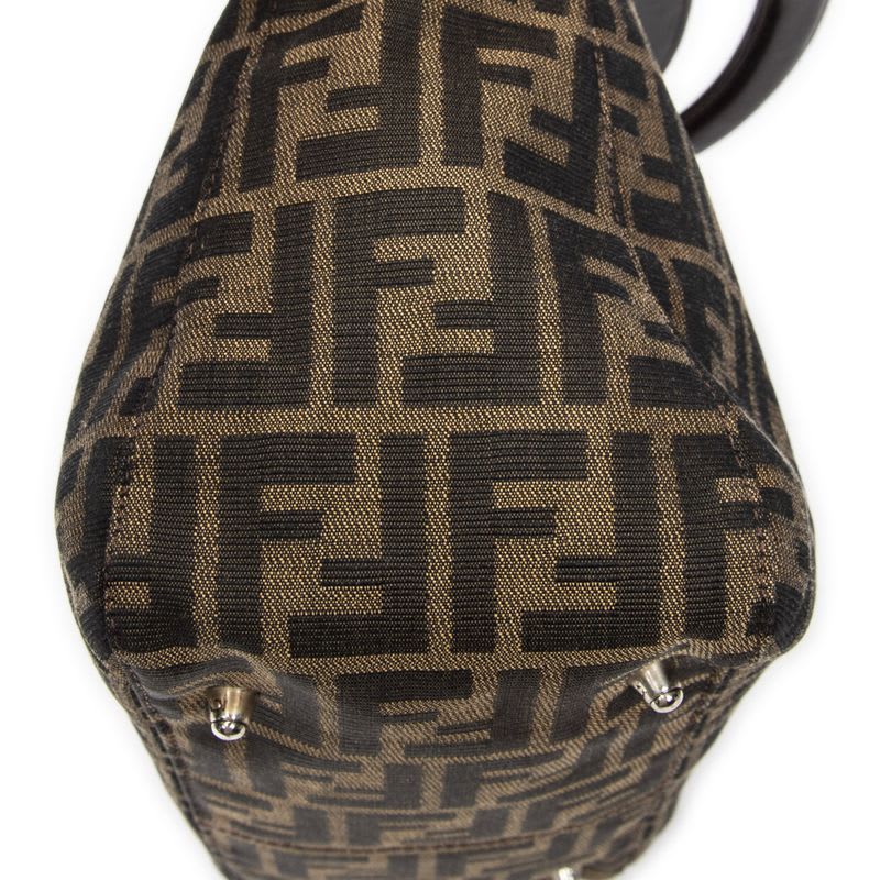 Fendi Small FF Open Tote Brown Zucca Canvas