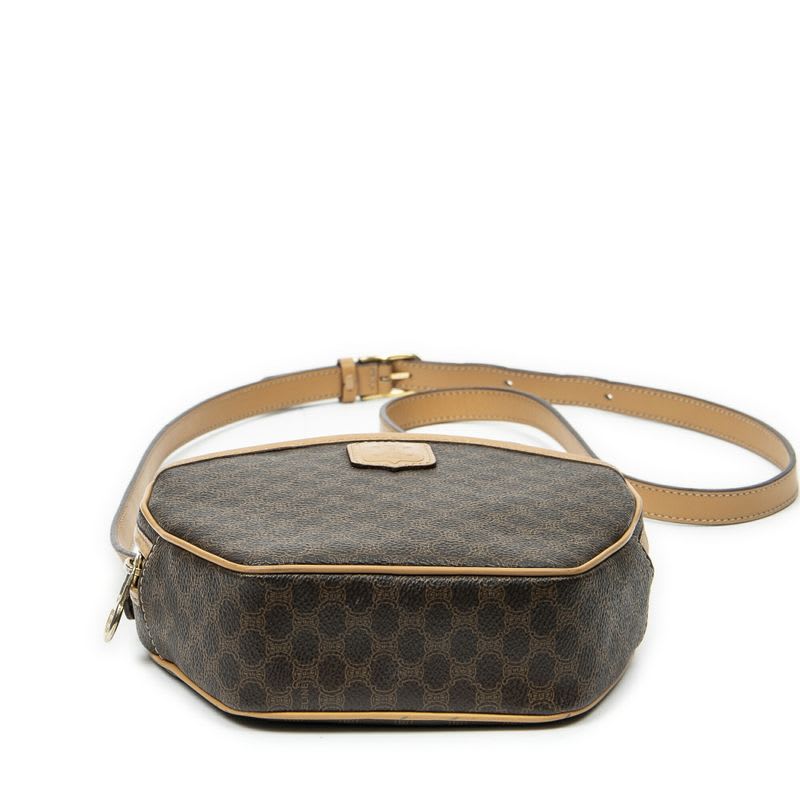 Celine Brown Beige Macadam PVC Canvas