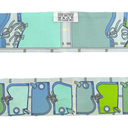 Hermes Twilly-kamaille Yellow Multicolor Silk Scarf Accessories