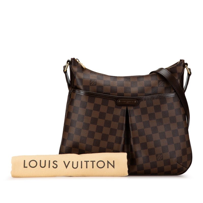 Louis Vuitton Damier Bloomsbury PM Crossbody Shoulder Bag N42251 Brown PVC