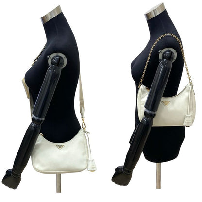 Prada Re Edition Saffiano Leather Semi One Chain Shoulder Bag
