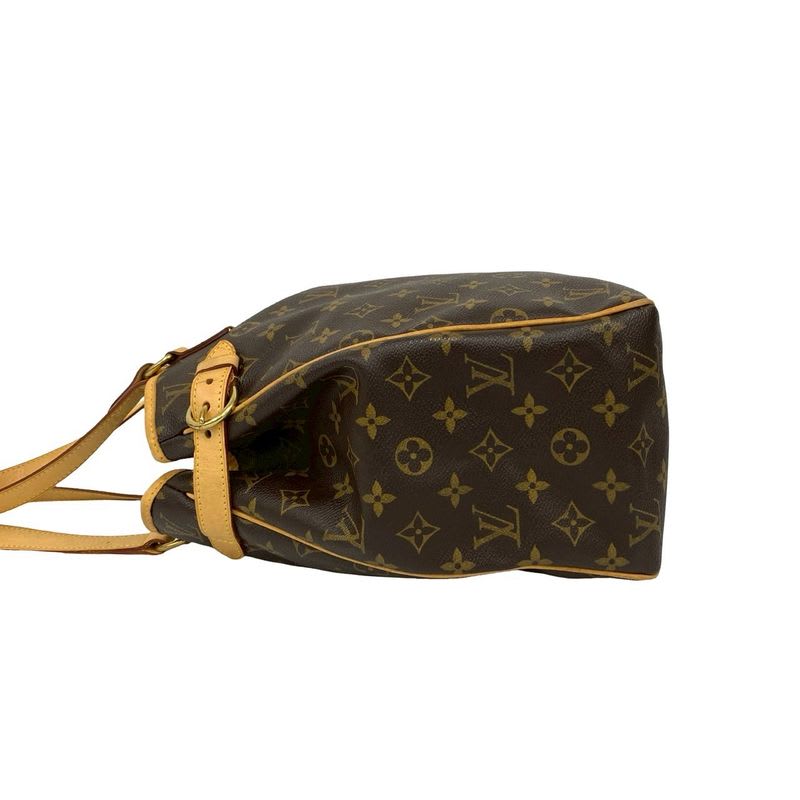 Louis Vuitton Batignolles Vertical Monogram Leather Tote Bag Semi Shoulder Bag