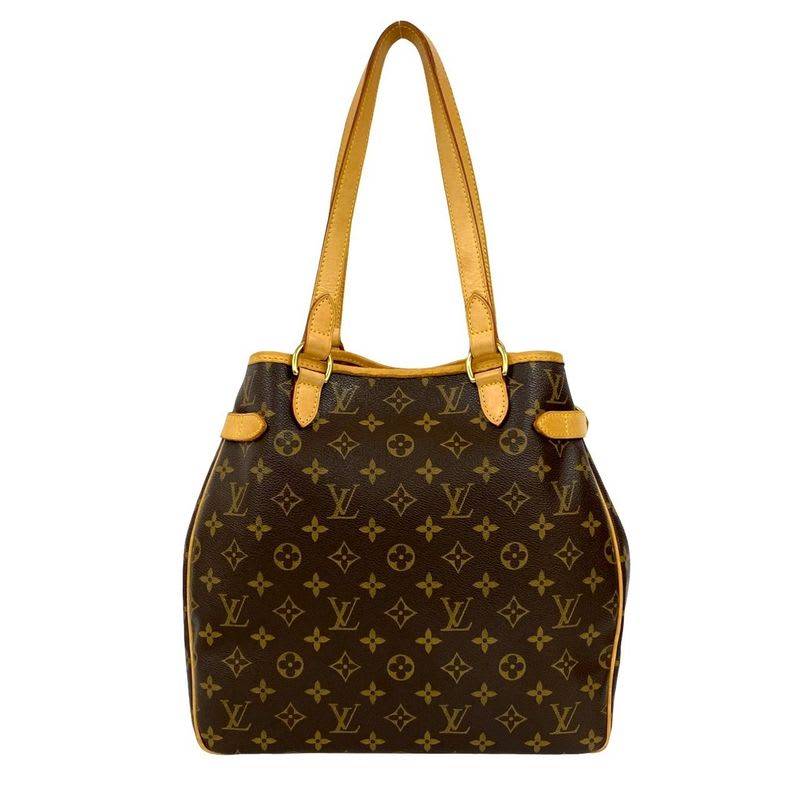 Louis Vuitton Batignolles Vertical Monogram Leather Tote Bag Semi Shoulder Bag