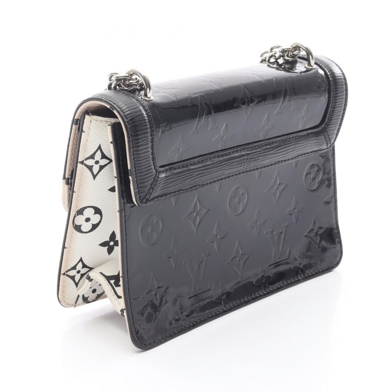Louis Vuitton Shoulder Bag Winewood PM M90445 Noir Black White PVC Coated