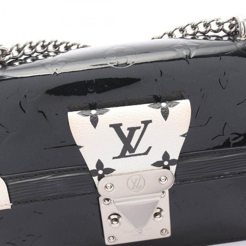 Louis Vuitton Shoulder Bag Winewood PM M90445 Noir Black White PVC Coated