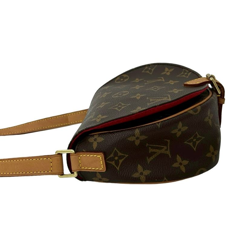 Louis Vuitton Tamburan Monogram Leather Mini Shoulder Bag With Pochette