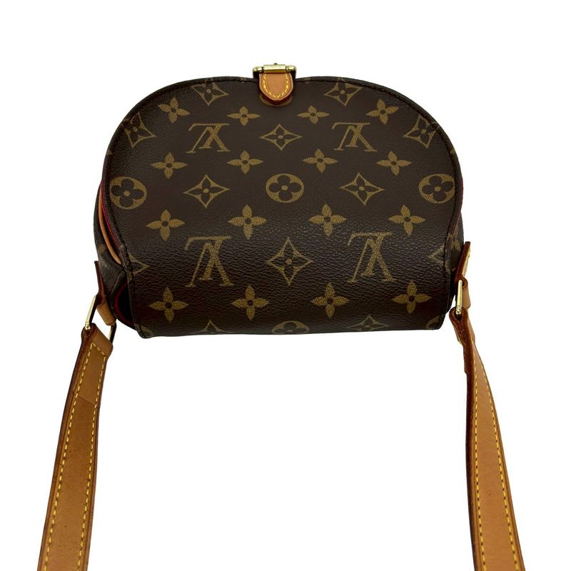 Louis Vuitton Tamburan Monogram Leather Mini Shoulder Bag With Pochette