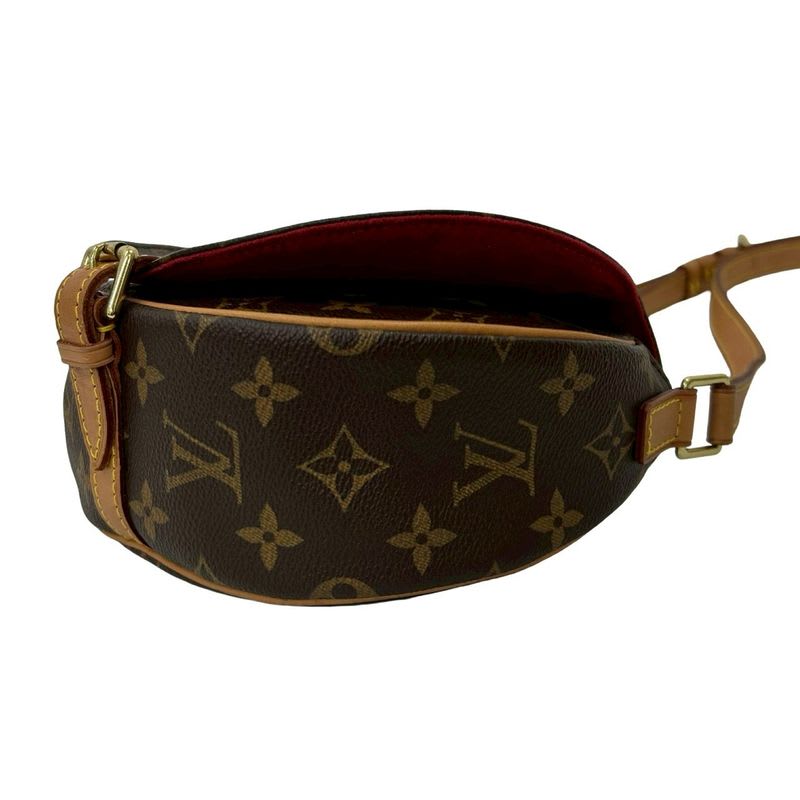 Louis Vuitton Tamburan Monogram Leather Mini Shoulder Bag With Pochette
