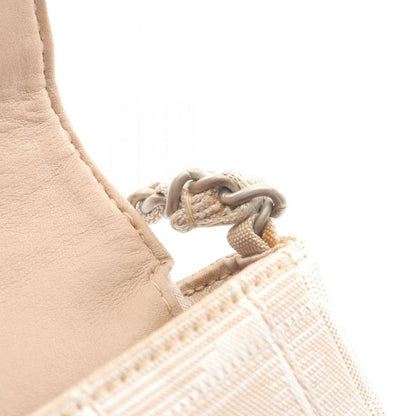 Chanel Shoulder Bag New Travel Line Chocolate Bar A15316 Beige Leather New