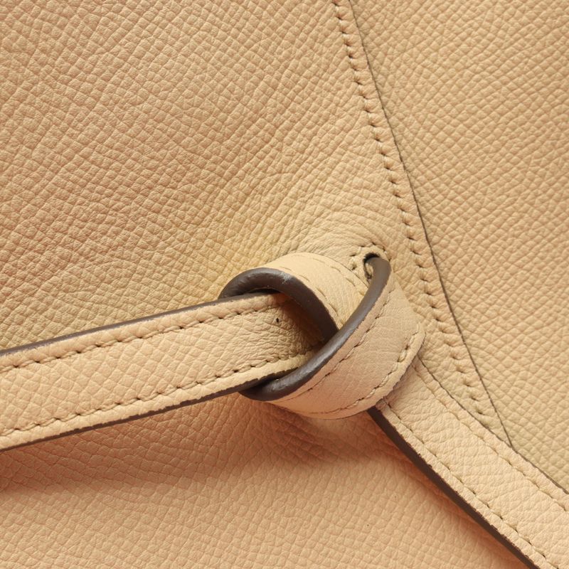 Celine Handbag Belt Bag Mini Belt Bag Mini 176103 Beige Leather Mini Belt Bag