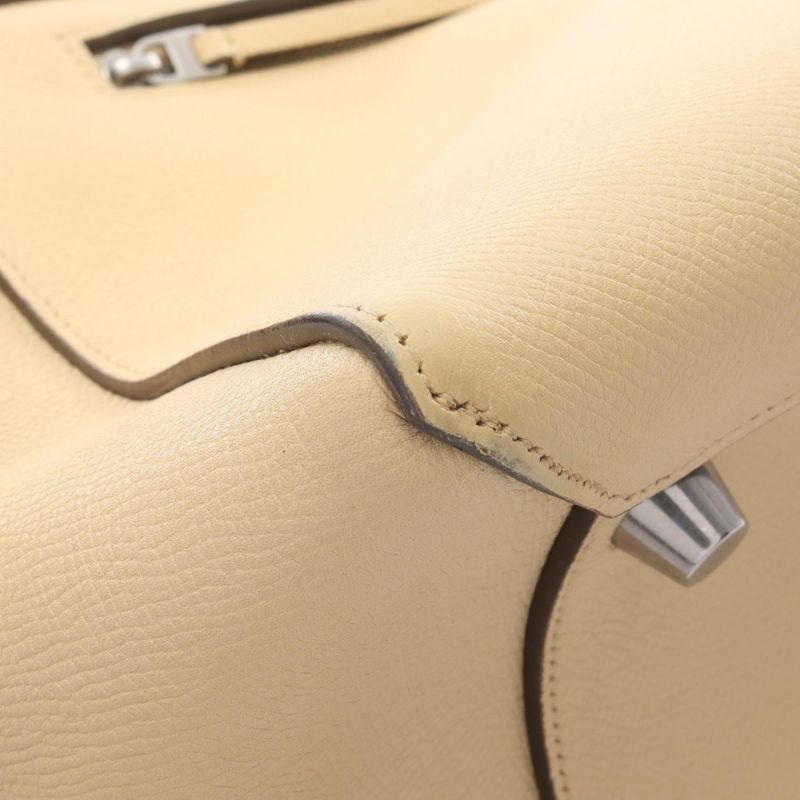 Celine Handbag Belt Bag Mini Belt Bag Mini 176103 Beige Leather Mini Belt Bag