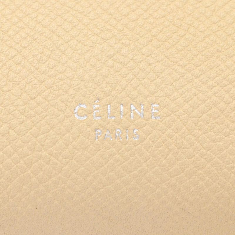 Celine Handbag Belt Bag Mini Belt Bag Mini 176103 Beige Leather Mini Belt Bag