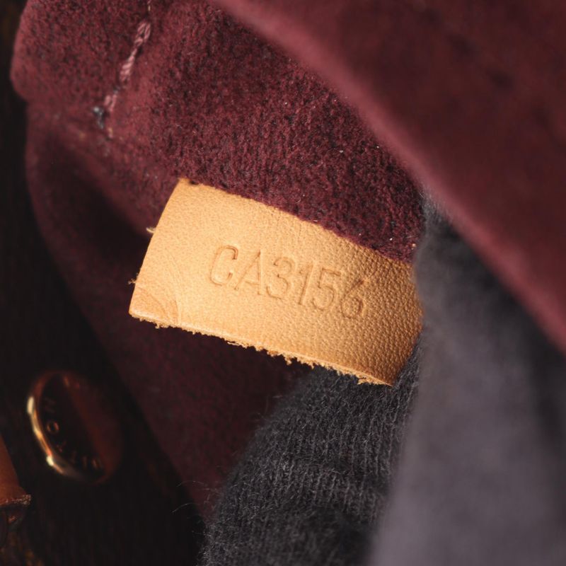 Louis Vuitton Handbag Montaigne BB M41055 PVC Coated Canvas Leather Montaigne