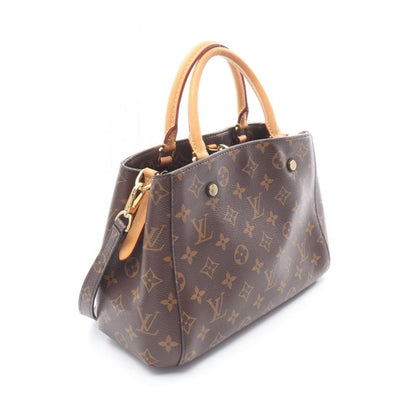 Louis Vuitton Handbag Montaigne BB M41055 PVC Coated Canvas Leather Montaigne