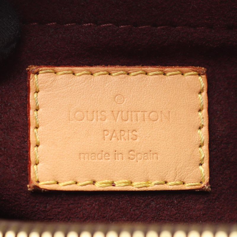 Louis Vuitton Handbag Montaigne BB M41055 PVC Coated Canvas Leather Montaigne