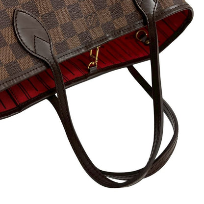 Louis Vuitton Neverfull PM Damier Leather Tote Bag Semi Shoulder Bag Handbag