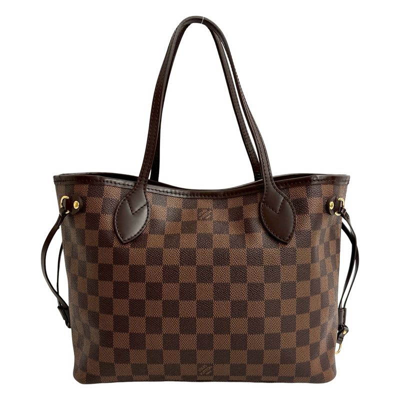 Louis Vuitton Neverfull PM Damier Leather Tote Bag Semi Shoulder Bag Handbag