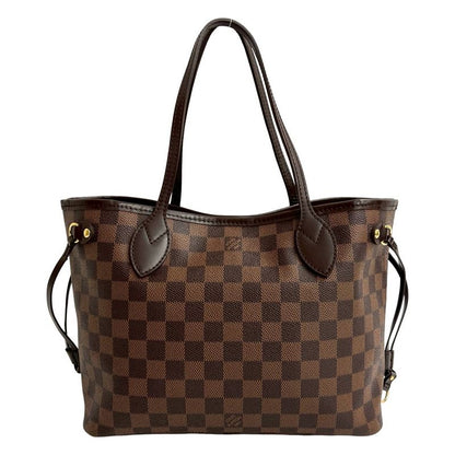 Louis Vuitton Neverfull PM Damier Leather Tote Bag Semi Shoulder Bag Handbag