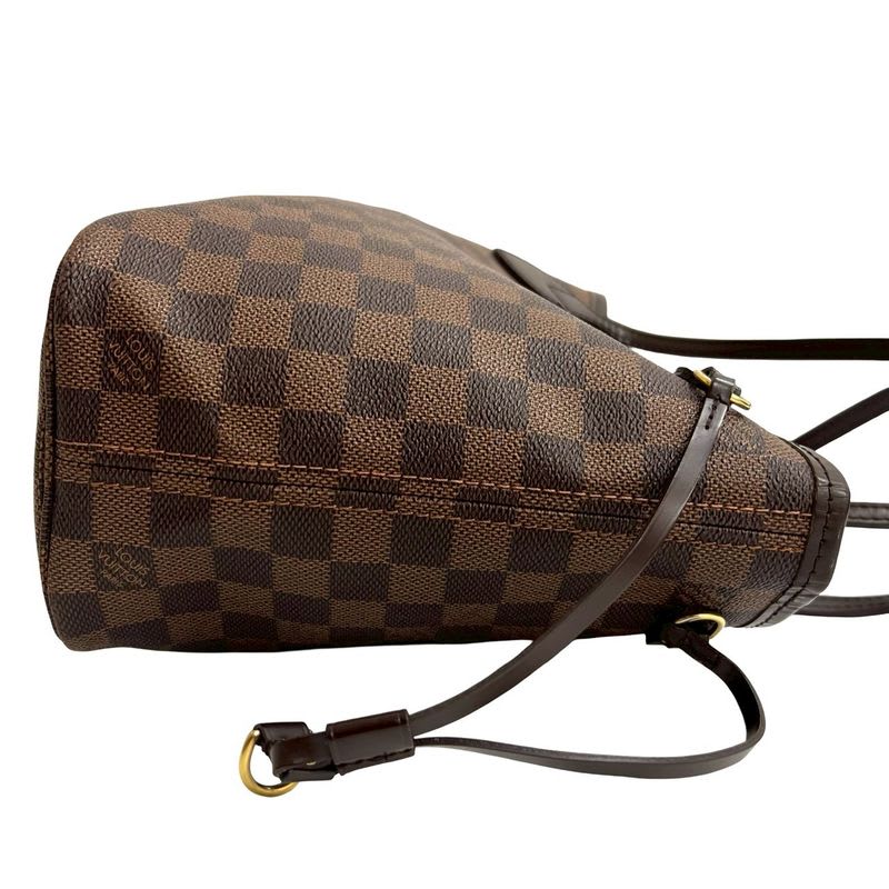 Louis Vuitton Neverfull PM Damier Leather Tote Bag Semi Shoulder Bag Handbag