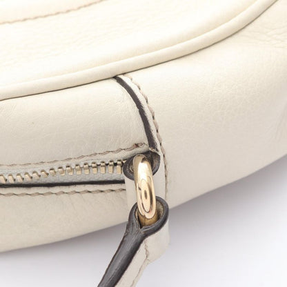 Gucci Shoulder Bag Soho Disco Bag Interlocking G 308364 White Leather Soho