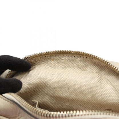 Gucci Shoulder Bag Soho Disco Bag Interlocking G 308364 White Leather Soho