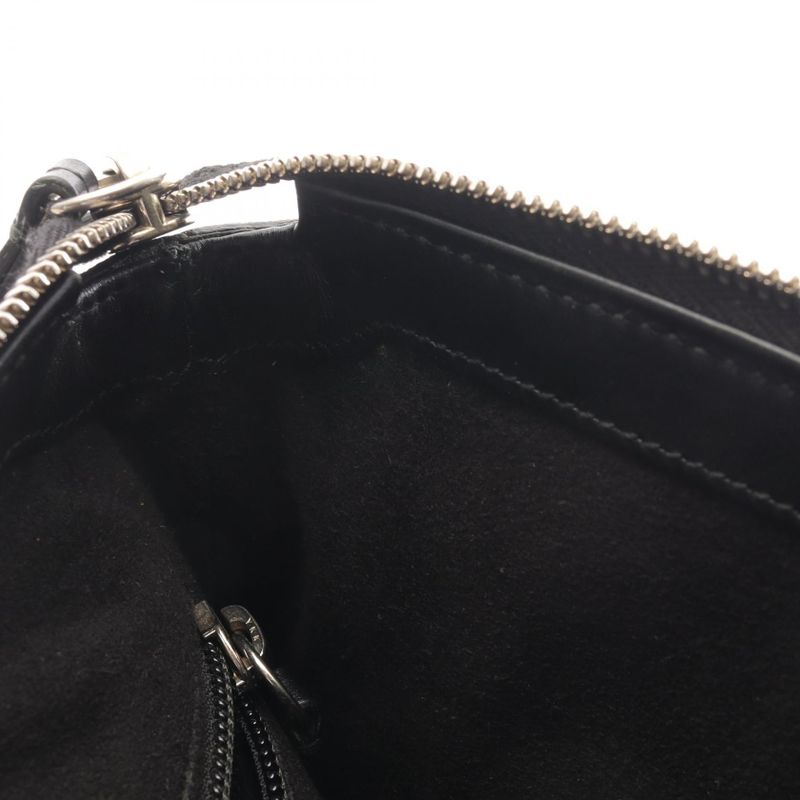 Gucci Shoulder Bag GG Kaleido Bee 471466 Black Beige PVC Coated Canvas Leather