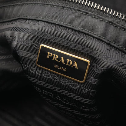 Prada Tote Bag Cahier Trompe L'oeil Black Green Red Nylon Saffiano Leather