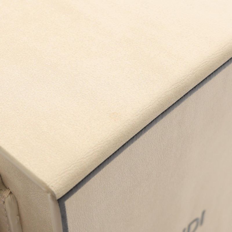 Fendi Shoulder Bag Box 7va519 Beige Leather Box Shoulder Unisex Used B