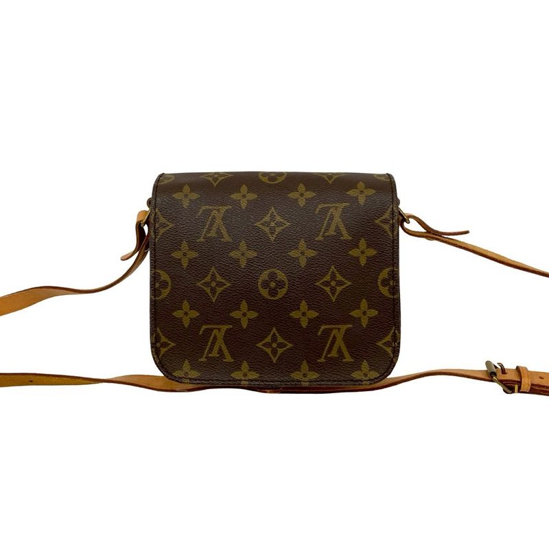 Louis Vuitton Vintage Cartesier Monogram Leather Mini Shoulder Bag Pochette
