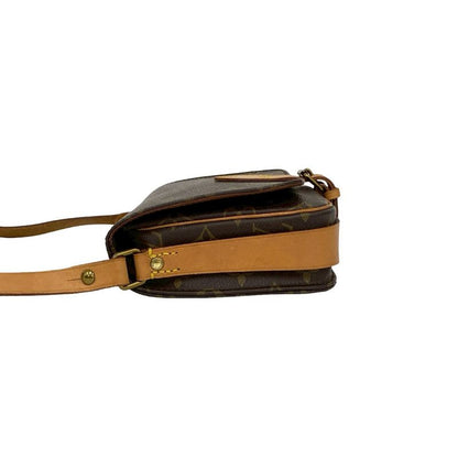 Louis Vuitton Vintage Cartesier Monogram Leather Mini Shoulder Bag Pochette