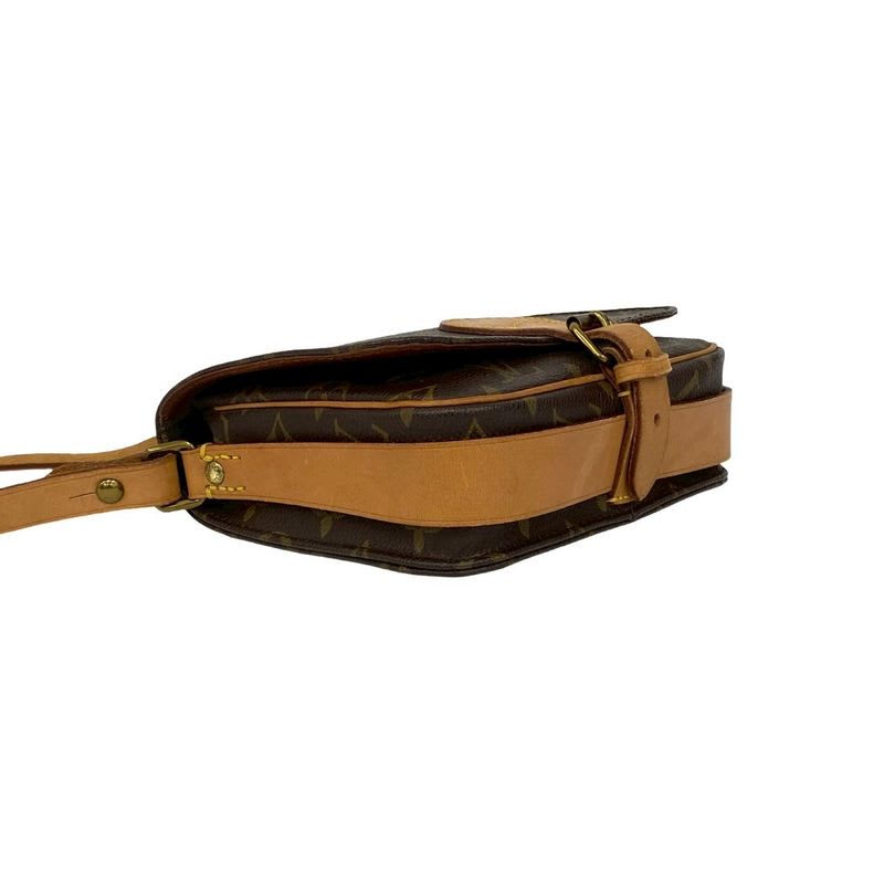 Louis Vuitton Vintage Cartesier Monogram Leather Mini Shoulder Bag Pochette