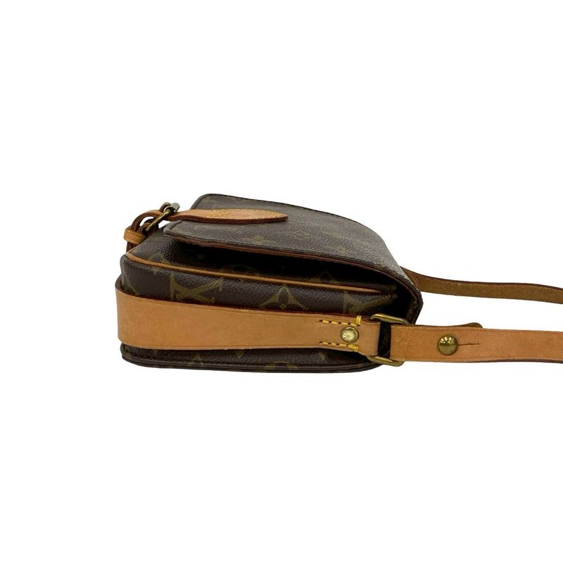 Louis Vuitton Vintage Cartesier Monogram Leather Mini Shoulder Bag Pochette
