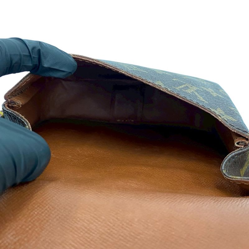 Louis Vuitton Vintage Cartesier Monogram Leather Mini Shoulder Bag Pochette