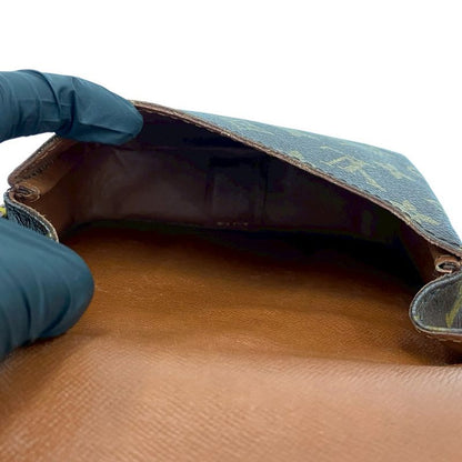 Louis Vuitton Vintage Cartesier Monogram Leather Mini Shoulder Bag Pochette