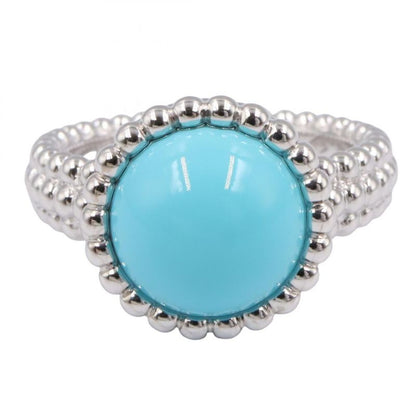 Van Cleef & Arpels Ring ・ring Perle Couleur Turquoise Ring 18k White Gold